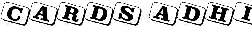 cards Adhil字体转换